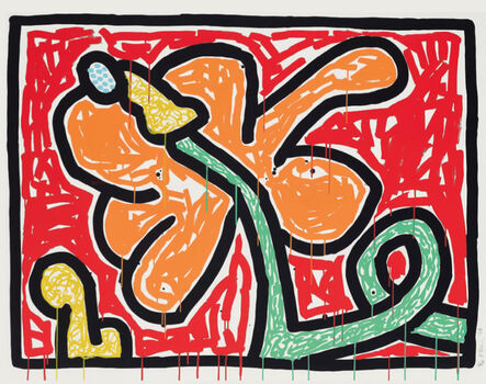Keith Haring, ‘Flowers (5)’, 1990