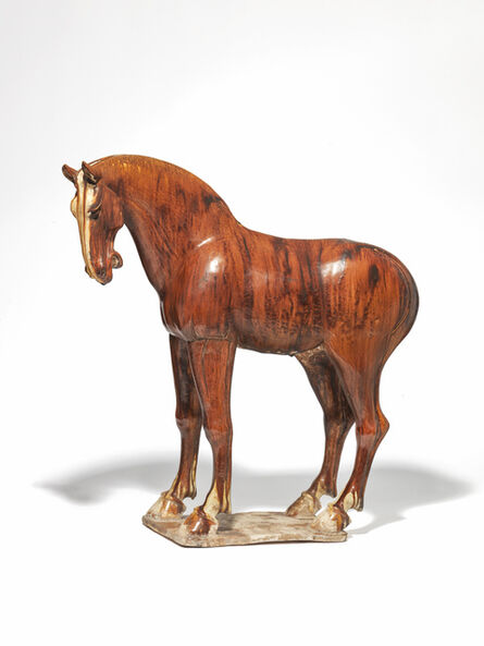 Unknown Chinese, ‘A chestnut-glazed Tang pottery horse’, Tang Dynasty (618-906 AD)