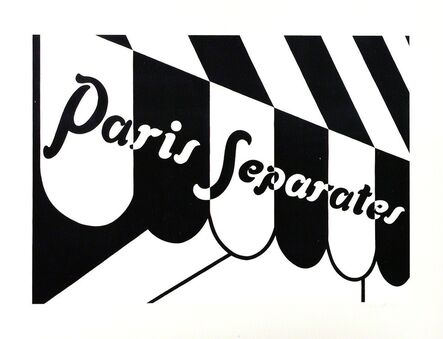 Patrick Caulfield, ‘Paris Separates’, 1973