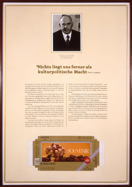 Hans Haacke, ‘Der Pralinenmeister’, 1981