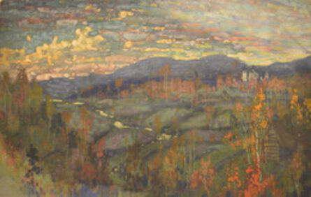 Vasily Leontevich Martynov, ‘Autumn in Neva River’, 1913