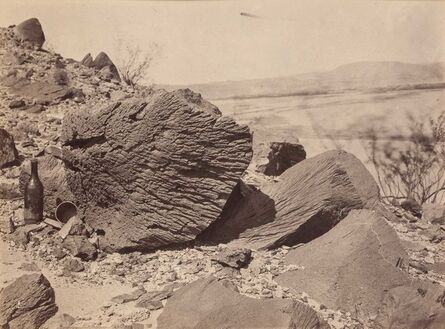 Timothy H. O'Sullivan, ‘Rock carved by drifting sand, below Fortification Rock, Arizona’