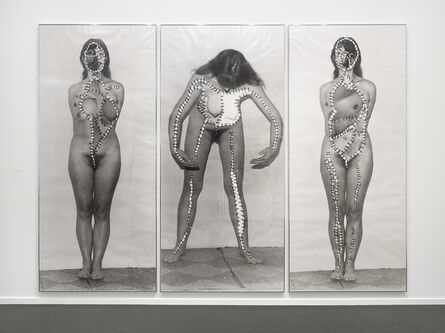 Annegret Soltau, ‘Körper-Eingriffe (schwanger) [Body intervention (pregnant)]’, 1977/78