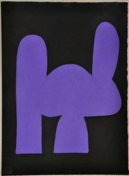 Julian Martin, ‘Untitled (Purple shape on black)’, 2010