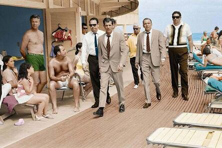 Terry O'Neill, ‘Frank Sinatra on the Boardwalk, colourised’, 1968