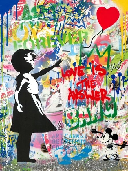 Mr. Brainwash, ‘Balloon Girl - Love is the Answer - Life is Beautiful Show - Exhibition’, 2022
