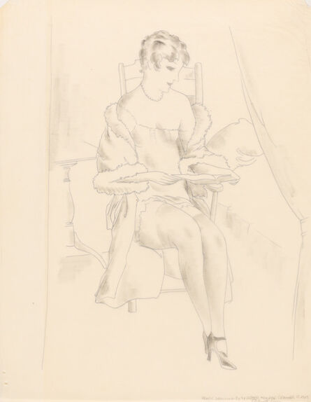 Konrad Cramer, ‘Woman Reading’, circa 1929