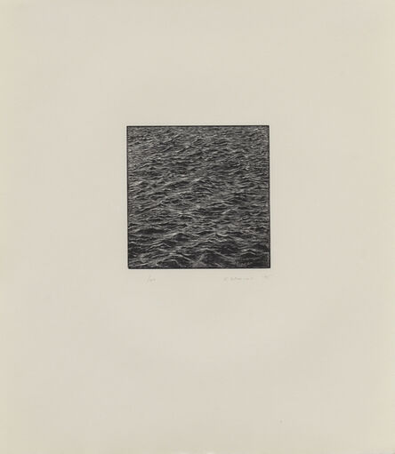 Vija Celmins, ‘Untitled (Ocean Woodcut)’, 1995