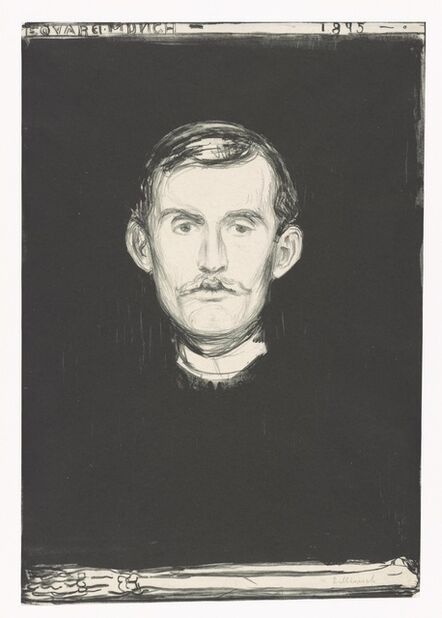 Edvard Munch, ‘Selvportrett (Self-Portrait)’, 1895