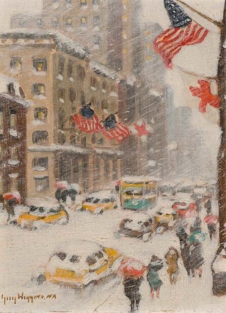 Guy Carleton Wiggins, ‘Winter on Fifth Avenue’, circa 1950s