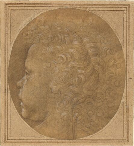 Baccio della Porta, called Fra Bartolommeo, ‘Head of a Child [recto]’, ca. 1490