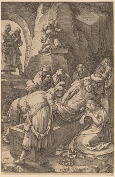 Hendrik Goltzius, ‘Burial of Christ’, 1596