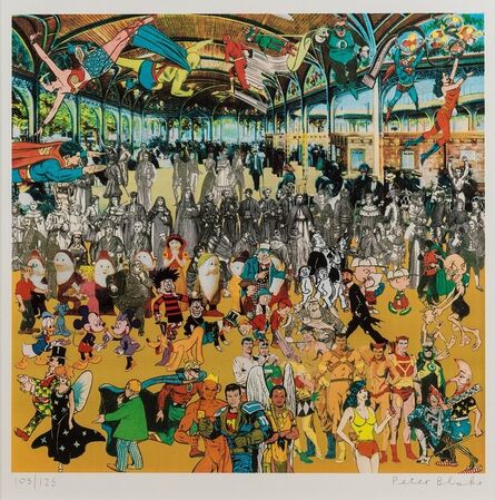 Peter Blake, ‘Vichy- A Convention of Comic Book Characters’, 2010