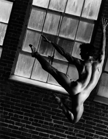 Greg Gorman, ‘Brendan Collins jumping’, 1991