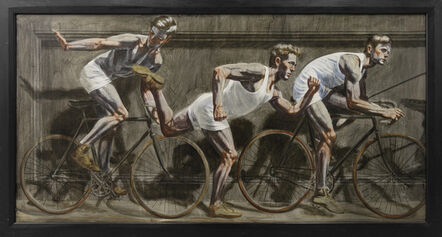 Mark Beard, ‘[Bruce Sargeant (1898-1938)] Frieze with One Runner Flanked by Two Bicyclists’, n.d.