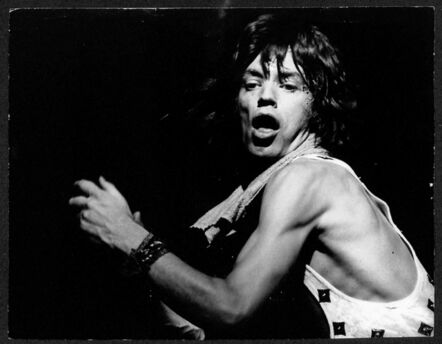 Bob Gruen, ‘Mick Jagger - On Stage Profile. MSG, NYC’, 1972