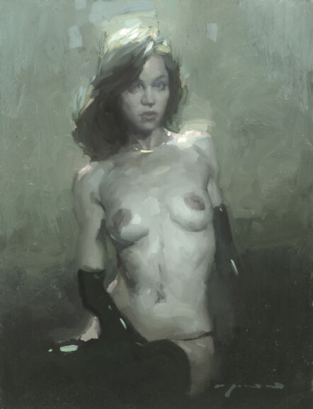 Jeremy Mann, ‘The Muse in Pale Green no. 2 ’, 2021
