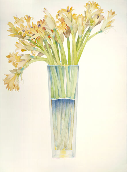 Gary Bukovnik, ‘Gold Lilies in a Tall Vase’, 2018