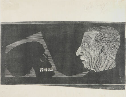 Samuel Jessurun de Mesquita, ‘Memento Mori: Self-portrait with a Skull.’, 1926