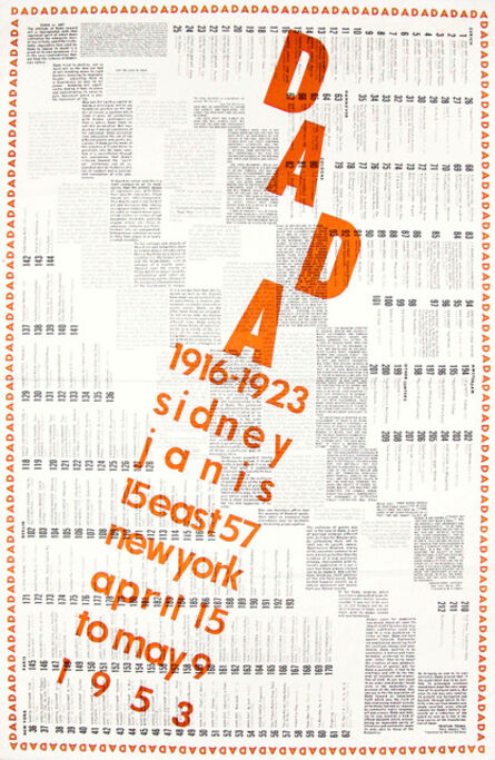 Marcel Duchamp, ‘International DADA Exhibition 1916-1923’, 1953