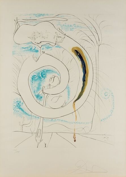 Salvador Dalí, ‘Le cercle viscéral du cosmos, from La Conquête du Cosmos (Field 74-12 D; M&L 647a)’, 1974
