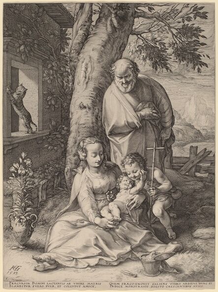 Hendrik Goltzius, ‘The Holy Family’, 1593