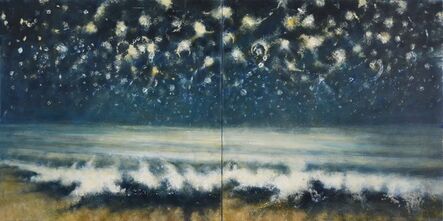 Bill Jacklin, ‘Sea and Stars at Night II (diptych)’, 2015
