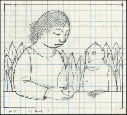 Andrew Stevovich, ‘Drawing for Loretta Feeding a Monkey’, 2017