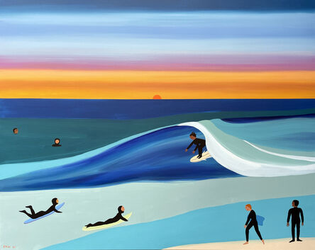 Chelsea Ryoko Wong, ‘Sunset Surf’, 2021