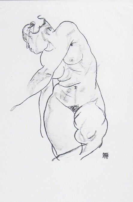 Egon Schiele, ‘Female Nude [Handzeichnungen]’, 1920