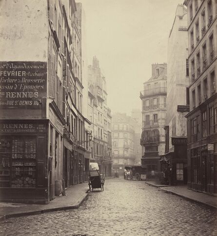 Charles Marville, ‘Rue des Lombards, from the rue des Lavandières Sainte-Opportune’, 1864
