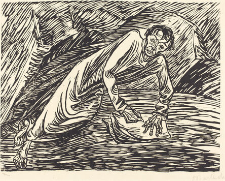 Ernst Barlach, ‘The Writing Prophet (Saint John on Patmos)’, 1919