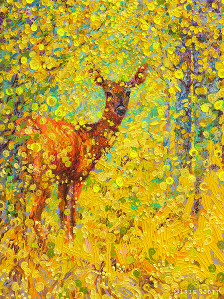 Iris Scott, ‘Whitetail Deer (Embellished print)’, 2018
