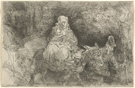 Rembrandt van Rijn, ‘The Flight into Egypt: Crossing a Brook’, 1654