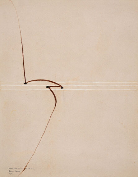 Edwin Tanner, ‘Brown line unsure of its way’, 1967