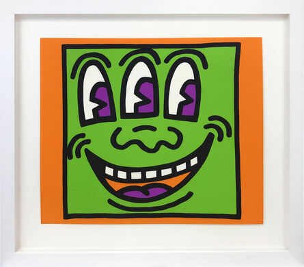 Keith Haring, ‘THREE EYES (FROM ICON SERIES)’, 1990