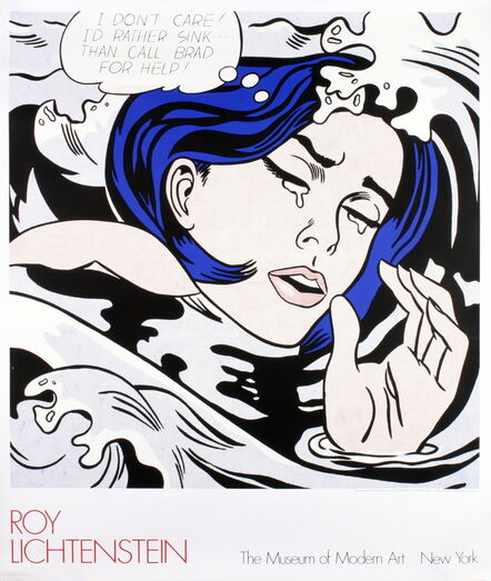 Roy Lichtenstein, ‘Drowning Girl’, 1989