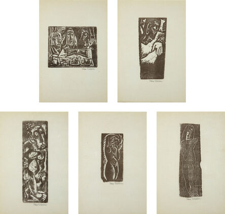 Max Weber, ‘Five Prints by Max Weber’, 1956
