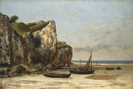 Gustave Courbet, ‘Beach in Normandy’, ca. 1872/1875