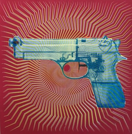 Limbo, ‘Blue water pistol on red’, 2015