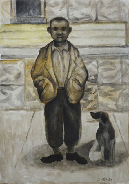 Joseph A. Kersey, ‘A Boy And His Dog’, 1936
