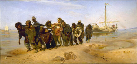Ilya Efimovich Repin, ‘Bargehaulers on the Volga’, 1870-1873