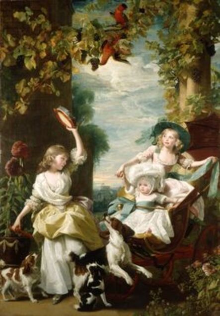 John Singleton Copley, ‘The Three Youngest Daughters of George III’, 1785