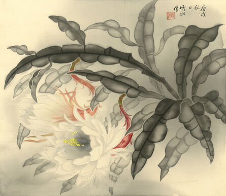 Kuo Hsueh-Hu 郭雪湖, ‘Night Blooming Cannas’, 1950
