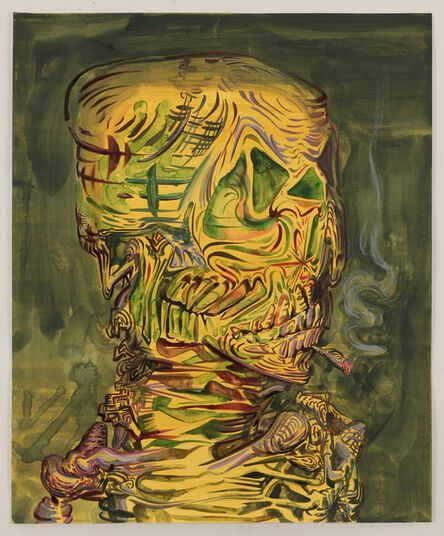 James Esber, ‘Untitled (Smoking Skeleton)’, 2015