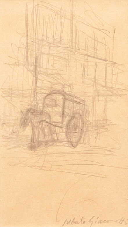 Alberto Giacometti, ‘Cheval tirant une carriole’, XX Century