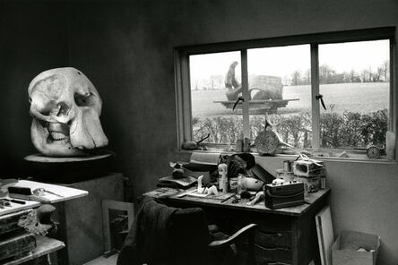 André Kertész, ‘Henry Moore's Studio with Elephant Skull, England, 1980’, 1980