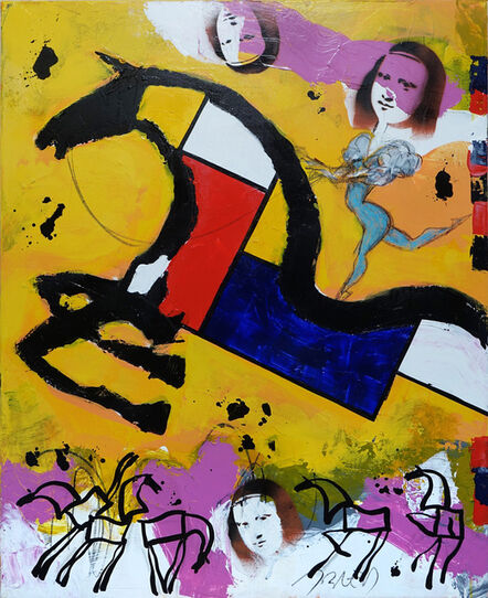 Jacques Blézot, ‘Mona Lisa and Mondrian’, 2020