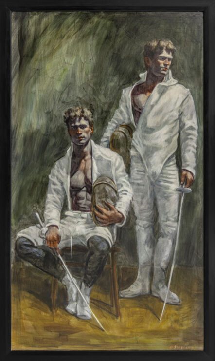 Mark Beard, ‘[Bruce Sargeant (1898-1938)] Portrait of Two Fencers’, n.d.