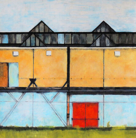 Loura M. van der Meule, ‘Industrial building with red door’, 2019